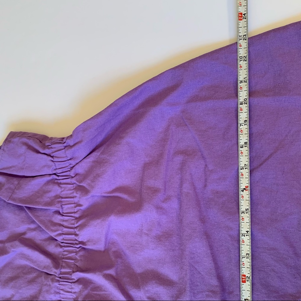 Purple Sleeveless Maternity Dress Elastic Waist M - Picture 6 of 8